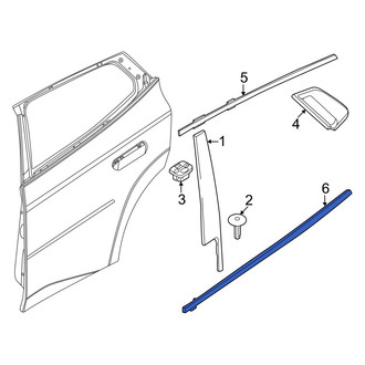BMW OE - Front Left Door Belt Molding