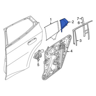 BMW OE - Rear Left Vent Window Assembly