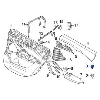 BMW OE - Door Interior Trim Panel Insulator