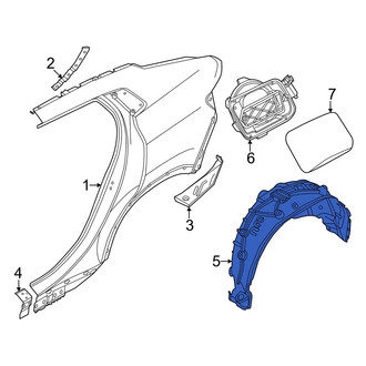 BMW OE - Rear Left Quarter Panel Splash Shield