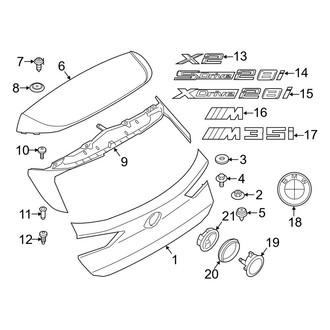 BMW OE - Lift Gate - Exterior Trim (M35i / sDrive28i / xDrive28i)