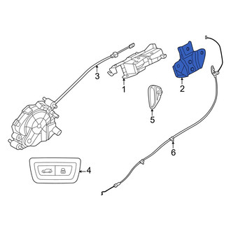 BMW OE - Rear Liftgate Lock Striker Plate