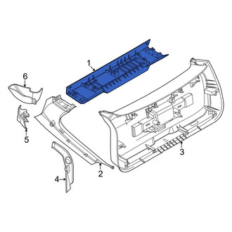 BMW OE - Rear Upper Liftgate Trim