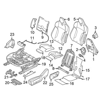 BMW OE - Seats & Tracks - Passenger Seat Components (M Sport Seat)