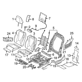 BMW OE - Seats & Tracks - Passenger Seat Components (Sport Seat)