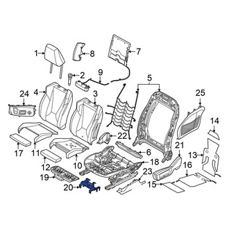 BMW OE - Front Left Power Seat Control Module Bracket