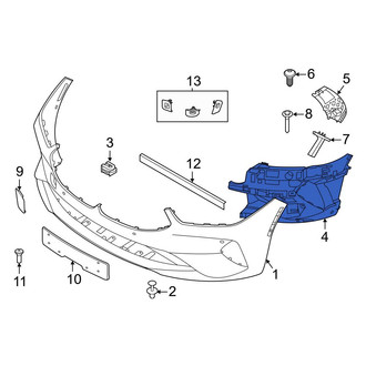 BMW OE - Front Left Bumper Cover Reinforcement