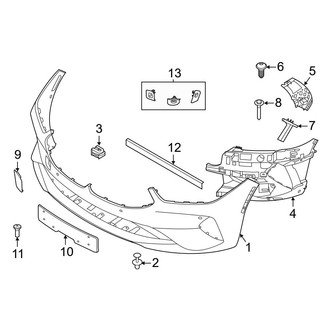 BMW OE - Front Bumper - Bumper & Components (W/O M Type Bumper Cover & Trim)