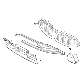BMW OE - Front Bumper - Grille & Components (W/O M Type)