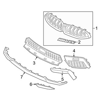 BMW OE - Front Bumper - Grille & Components (With M Type)