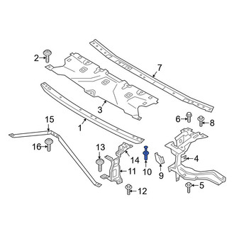 BMW OE - Radiator Support Side Panel Clip
