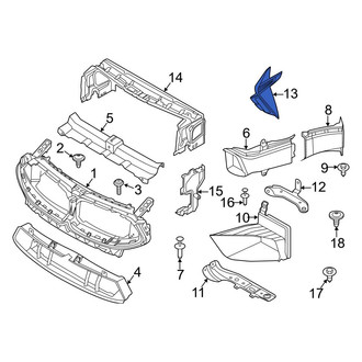 BMW OE - Front Right Fender Molding