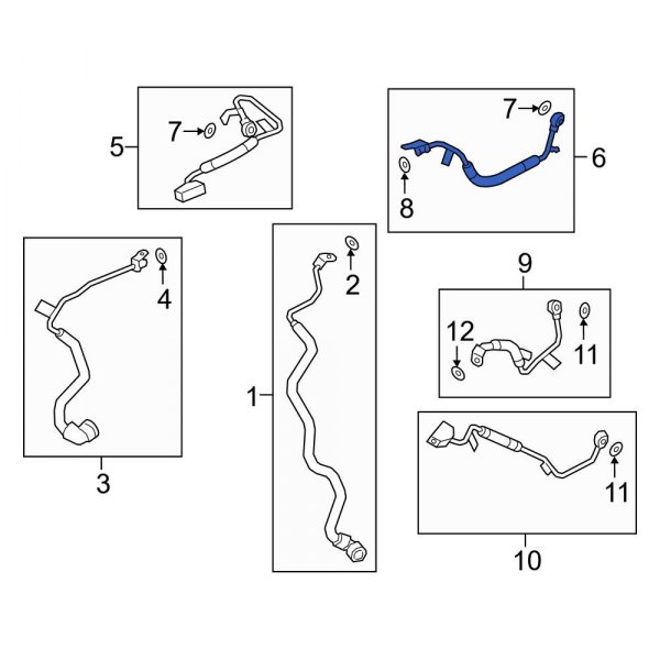 Turbocharger Coolant Line