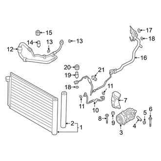 BMW OE - Air Conditioner & Heater - Condenser, Compressor & Lines (Base)