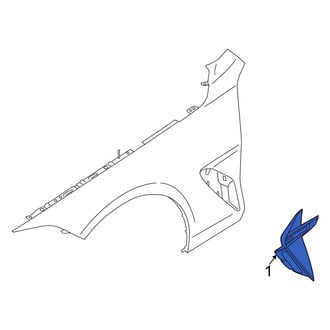 BMW OE - Front Right Fender Molding