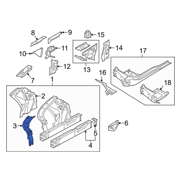 Radiator Support Tie Bar Extension