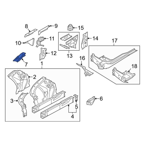 Wheel Housing Bracket