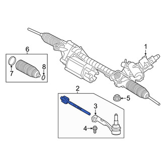 BMW OE - Left Steering Tie Rod Assembly