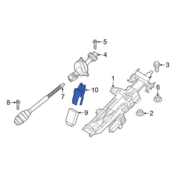 Steering Column Control Module Bracket