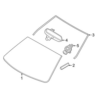 BMW OE - Windshield - Glass (Coupe)