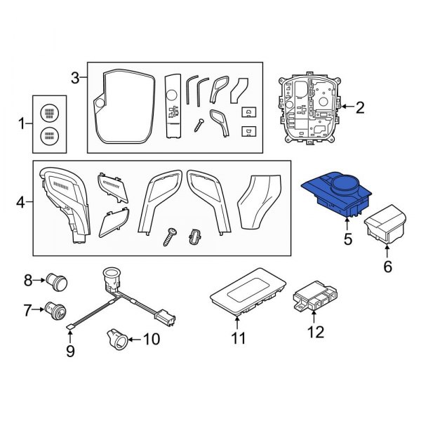 Infotainment Display Control Switch