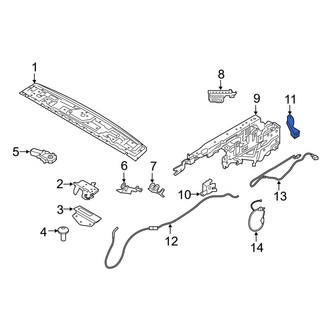 BMW OE - Left Convertible Top Mounting Plate
