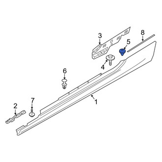BMW OE - Rocker Panel Molding Nut