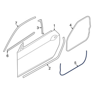 BMW OE - Front Inner Door Seal