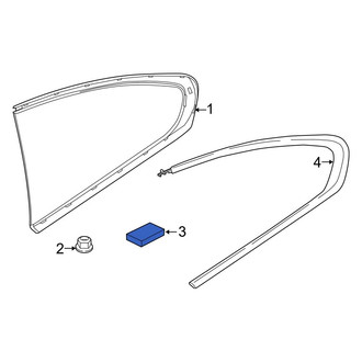 BMW OE - Quarter Panel Glass Clip
