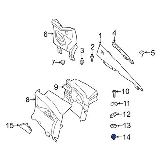 BMW OE - Quarter Panel Trim Panel Clip