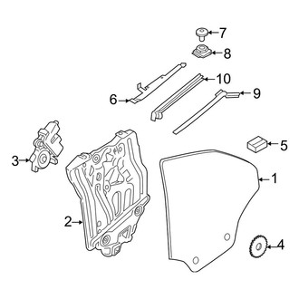 BMW OE - Quarter Panel - Glass (Convertible)