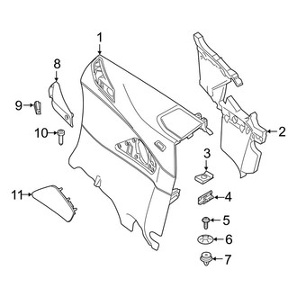 BMW OE - Quarter Panel - Interior Trim (Convertible)