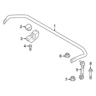 BMW OE - Rear Suspension - Stabilizer Bar & Components (W/O Dynamic Drive), (Base)