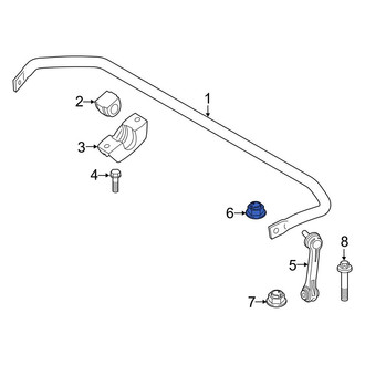 BMW OE - Upper Suspension Stabilizer Bar Link Nut