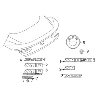 BMW OE - Trunk Lid - Exterior Trim (Coupe)
