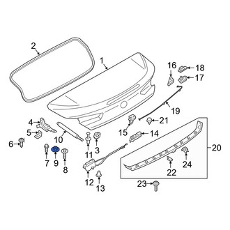 BMW OE - Deck Lid Hinge Nut