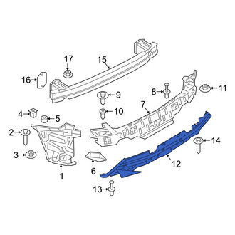 BMW OE - Rear Center Bumper Impact Absorber