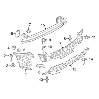 BMW OE - Rear Bumper - Bumper & Components (W/O M Type Bumper Support)