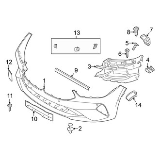 BMW OE - Front Bumper & Grille - Bumper & Components (W/O M Type Bumper Cover & Trim)