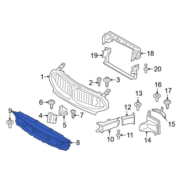 Radiator Support Air Deflector