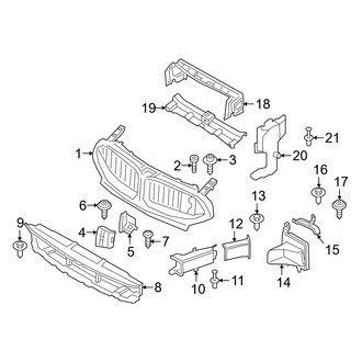 BMW OE - Radiator Support (Duct & Guides)