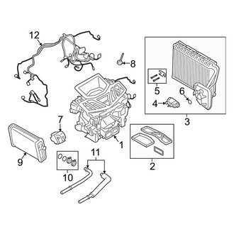 BMW OE - Air Conditioner & Heater - Evaporator & Heater Components
