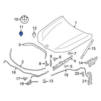BMW OE - Hood Emblem Grommet