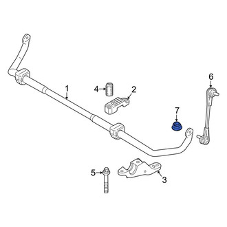 BMW OE - Front Suspension Stabilizer Bar Link Nut