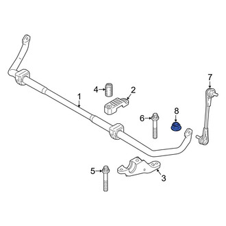BMW OE - Front Suspension Stabilizer Bar Link Nut