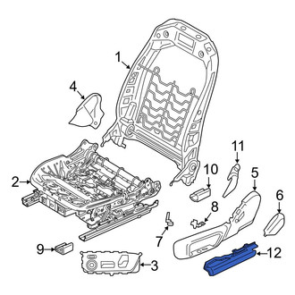 BMW OE - Center Left Seat Track Cover