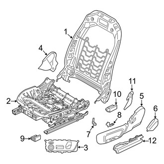 BMW OE - Seats & Tracks - Front Seat Components (Seat Frame & Components, W/O Carbon Seat)