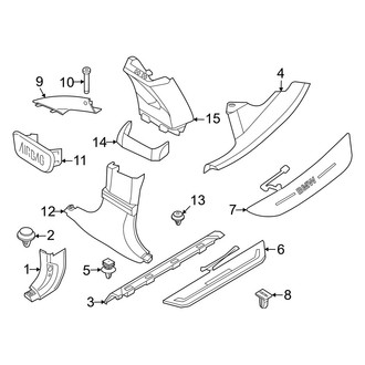 BMW OE - Pillars, Rocker & Floor - Interior Trim