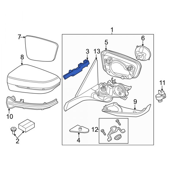 Door Mirror Base Gasket