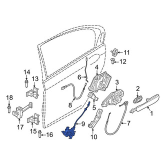 BMW OE - Rear Left Door Lock Actuator Motor